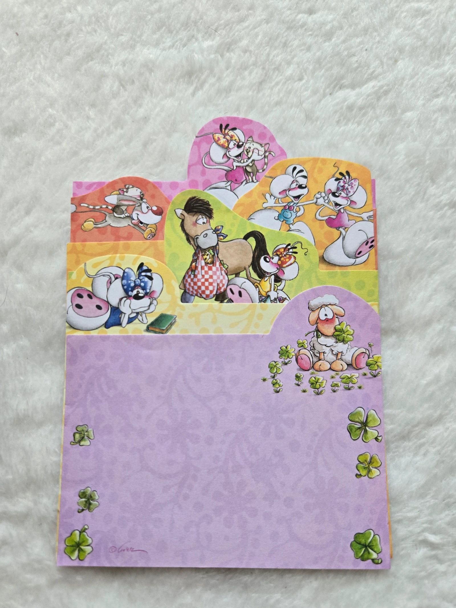 Lot de 6 petites feuilles Diddl assorties 